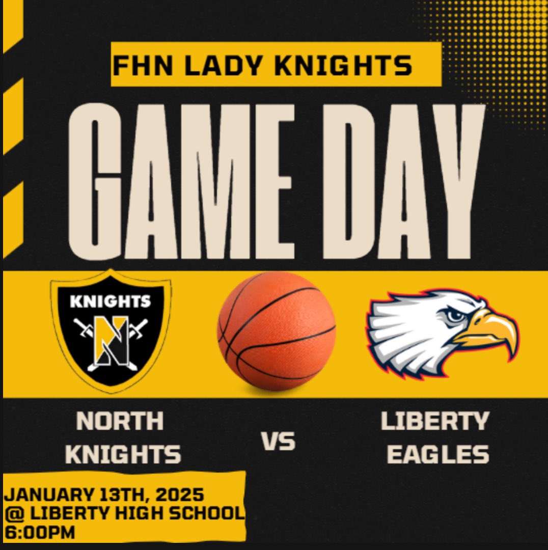 Lady Knights C Team is back on the road to take on the Liberty Eagles tonight! Tip-off is at 6:00pm! Come on out and support your Lady Knights! #uKNIGHTed #riseabove <a href="/TMoranFHN/">Tommy Moran</a> <a href="/FHN_GirlsBBall/">FHN Lady Knights Basketball</a> <a href="/SCoates1331/">Scott Coates</a> <a href="/fhnactivities/">Mike Janes</a> @FHN_Knight