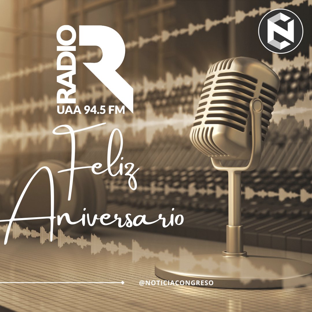 NoticiaCongreso's tweet photo. 🎉Feliz Aniversario a @RadioUAA por sus 47 años al aire con la premisa fundamental de ser un vínculo entre la Institución y la sociedad en general, principalmente con la comunidad de la @uaa_mx, transmitiendo la cultura en sus diversas manifestaciones, el conocimiento, los valores y el quehacer universitario con plena responsabilidad social.
@laREDMX 
@rrumexico