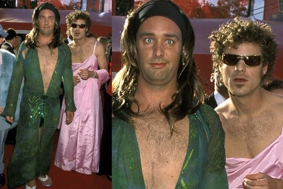 Trey Parker and Matt Stone, the creators of ‘South Park’, at the 2000 Oscars... on LSD.