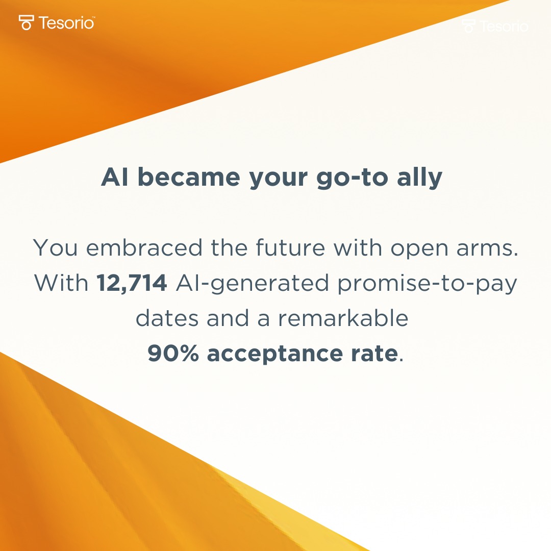 Our customers crushed it in '24! 🚀 

Tesorio customers made financial operations look easy, leveraging data &amp; AI to turn revenue into cash.

💰 Collected $81.8B in payments
📄 Processed $62.7B in invoices
🤖 Saved 208K+ hours w/ automation

Check it out👇
trytesorio.co/4gUxY4q