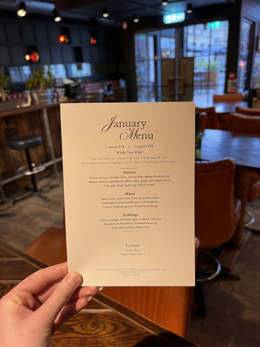 You now have till the end of January to treat yourself to a 2 or 3 course meal 👏🏼

Saving you all the hassle of cooking and washing up 😁

#january #food #youngs #3courses #cambridge #dryjanuary
