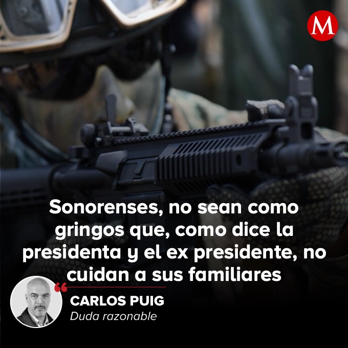 Milenio's tweet photo. #DudaRazonable | Ya lo saben sonorenses: si tienen algún familiar desaparecido es porque no estuvieron atentos, seguro es criminal y ustedes no lo denunciaron. Ya lo saben sonorenses: si alguien cercano es asesinado, pues es su culpa, por lo del entorno de riesgo y eso que explicó el gobernador.

✒️ Lee la opinión de @puigcarlos
https://t.co/Cenc0AyT62