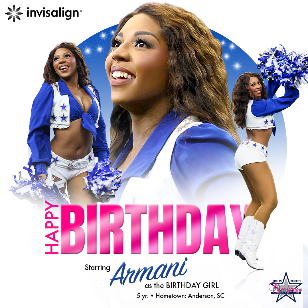 DCCheerleaders's tweet image. All our birthday love for Armani 💖 Happy Birthday!

@Invisalign | #WinningSmiles