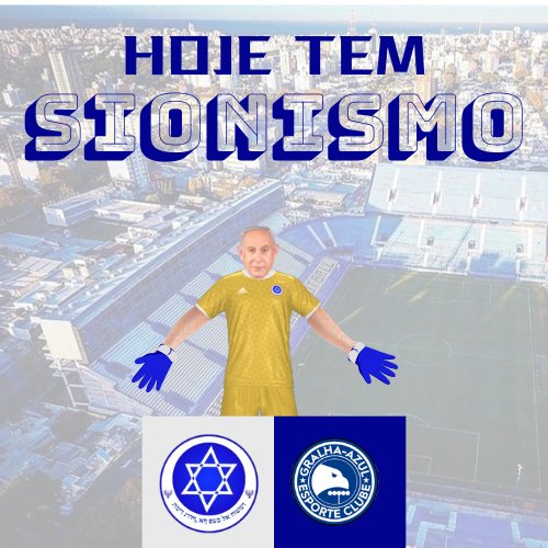 "Toca o surdo, balança a bandeira e faz o Jardim Europa de novo sonhar"

Hoje, ás 17:00, o Leão de Judá enfrenta a <a href="/GAEC_PR/">Gralha-Azul ⭐⭐⭐⭐⭐</a> na Terra Prometida! 🇮🇱