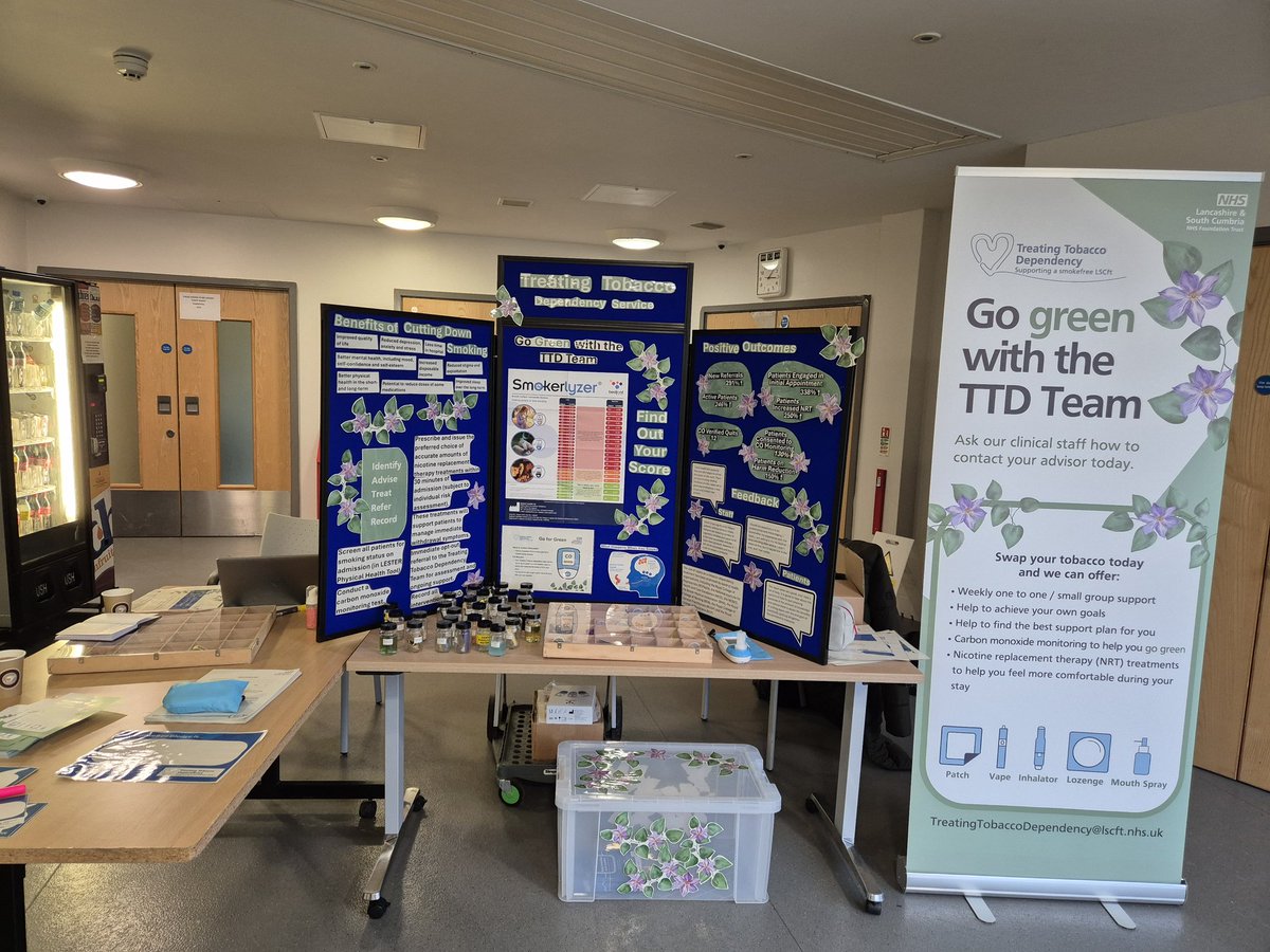 Today we have had our go green session here at Woodview, engaging our patients with the benefits of stopping smoking! Thankyou to the treating tobacco team for supporting us at Woodview 🍃