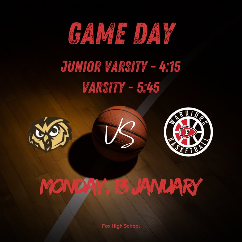 Fox Lady Warriors WBB ๐ (@foxgirlsbball1) on Twitter photo GAME DAY #9
Fox (3-5) vs Windsor (4-6)
JV - 4:15
Varsity - 5:45
Live stream will be located on our YouTube channel @foxwarriorsactivities7729
#LadyWarriorsBasketball
<a href="/FoxHSActivities/">Fox High School Activities</a> <a href="/CoachCoryRiley/">Cory Riley</a> <a href="/STLhssports/">STLhighschoolsports</a> <a href="/MetroSportsSTL/">Metro Sports STL</a> <a href="/GSV_STL/">Gateway Sports Venue</a> GAME DAY #9
Fox (3-5) vs Windsor (4-6)
JV - 4:15
Varsity - 5:45
Live stream will be located on our YouTube channel @foxwarriorsactivities7729
#LadyWarriorsBasketball
<a href="/FoxHSActivities/">Fox High School Activities</a> <a href="/CoachCoryRiley/">Cory Riley</a> <a href="/STLhssports/">STLhighschoolsports</a> <a href="/MetroSportsSTL/">Metro Sports STL</a> <a href="/GSV_STL/">Gateway Sports Venue</a>