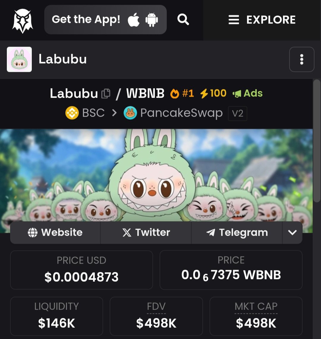 Let's send LABUBU higher to new ATH!

dexscreener.com/bsc/0x4a827dc4…