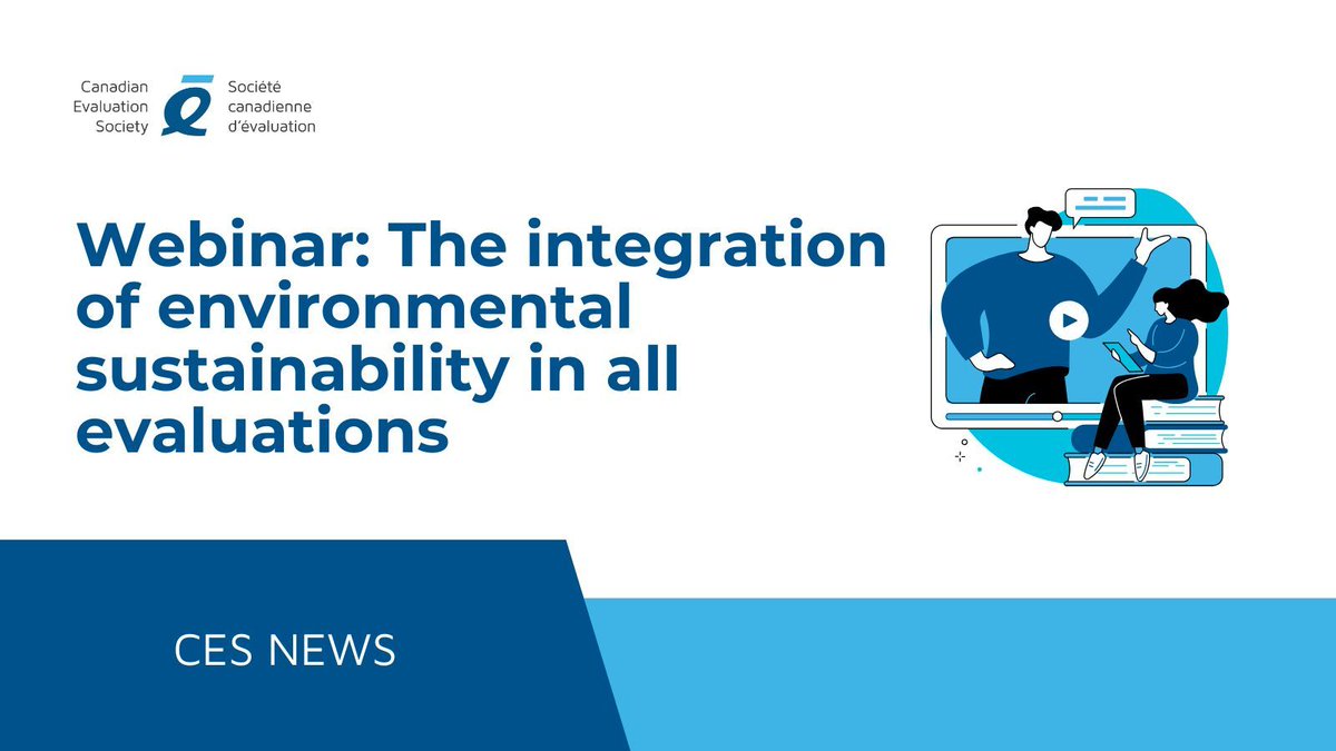 The Integration of Environmental Sustainability in All Evaluations

When: January 23, 2025
Where: On Zoom
Cost: Free

Join us for an insightful session on embedding environmental sustainability into evaluation practices.

👉 To register, click the link! buff.ly/425Xe2O