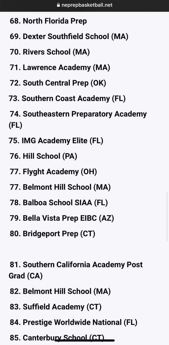 100 to 68 don't mind if we do <a href="/nfpmbb/">North Florida Prep Mens Basketball</a> <a href="/NEPrepHoopsPoll/">National Prep Program Computer Rankings</a>