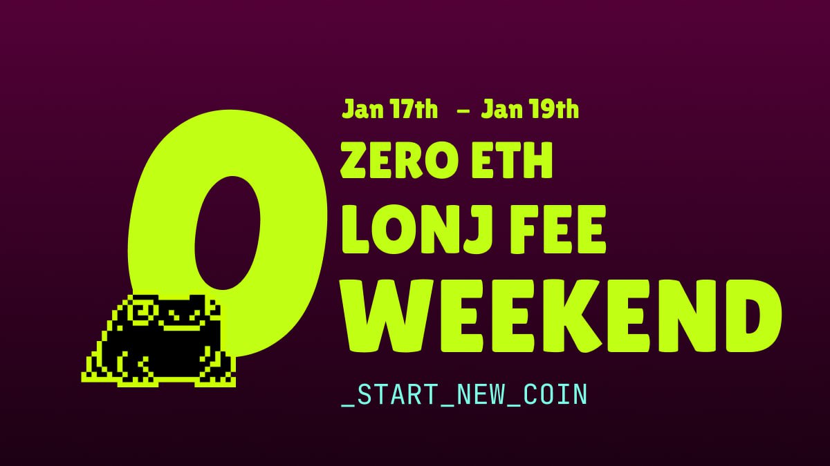 ponddotfun's tweet image. Hey Lineans 🫵 

Did you know?
It costs 0 ETH to launch your memecoin on Pond.fun😎

🥁 Introducing &apos;Free LONJ Weekend&apos;🥁

Launch your memecoin b/w Jan 17 - Jan 19 for FREE! 

happy building on @LineaBuild! 💚