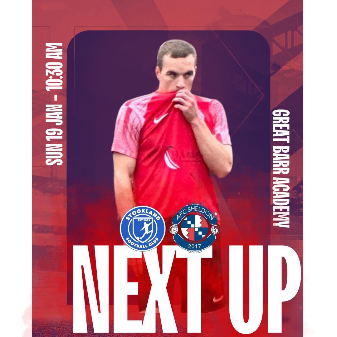 Second time lucky at this fixture, weather looks okay eager to get back to it 🙌🏻

Tough game ahead looking forward to it.

@stocklandfc vs AFC Sheldon⚽️

UTS 💙

<a href="/jr_graphics96/">Jr_graphics</a>