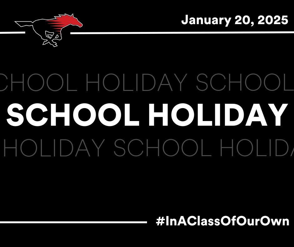 This is a friendly reminder of next Monday's School Holiday - that means no school for teachers or students!
