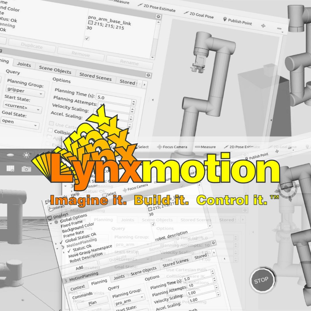 Big news for robotics: Lynxmotion PRO Modular Robotic Arms now support ROS2! Enhanced control and limitless possibilities for developers and researchers.
Read more: rb1.shop/42bcbAI
#Robotics #ROS2 #Lynxmotion