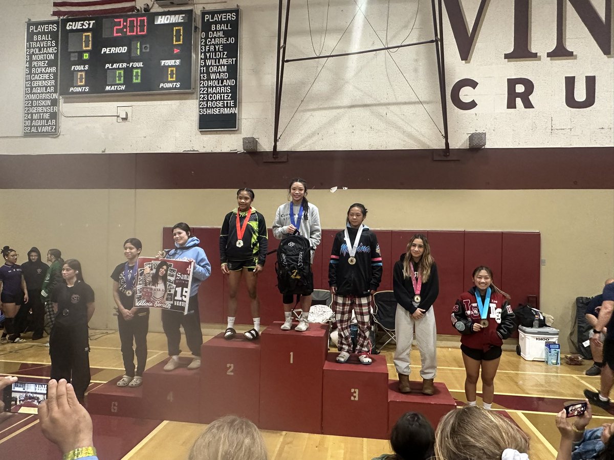 🚨 Results from the 25th Napa Valley Girls Classic 🤼‍♀️🚨

Leanna Luchico finished 7th🏅at 112 pounds‼️

The prestigious tournament had over 800 wrestlers and over 180 teams participate!

Go Leanna!
#GoCardinals