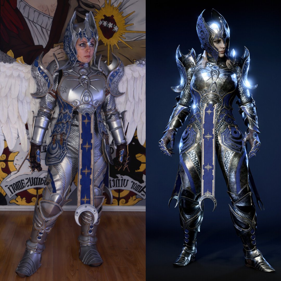 I AM RESPLENDENT 🪽✨

dame aylin from Baldur's Gate 3, cosplay made by me ! 

<a href="/larianstudios/">Larian Studios</a>