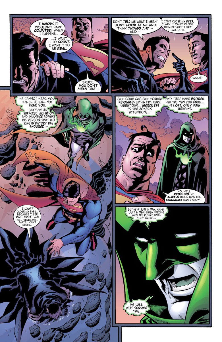 PersonaHearts5R's tweet photo. @Psuedo_Spectre The worst part about Emperor Joker is that he finally succeeded in breaking Batman to where Superman had to take his memories in order for him to be sane again https://t.co/DtiSPKd82Q