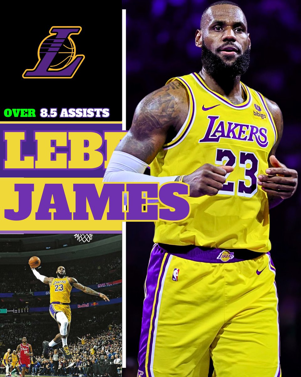 DoctorProfit's tweet photo. NBA Surgical Bet #1🏀January 13th

Lebron James vs #PorVida 
OVER 8.5 Assists (-113)

100 ❤️s for Play #2

15+ Potential assists in every game without D'Angelo Russell except for 1 game this season

15+ Potential Assists in 3/4 vs Wemby

Over in 13/20 this season with 15+ Potential Assists in 5 of the 7 misses come in the last 7 games so he is definitely due some efficiency regression

Looking at the tape of previous games vs Wemby, it all makes sense. Spurs are one of the few teams in the NBA that can defend Davis 1v1 (With Wemby) but have to show help to Lebron as they lack a strong forward, forcing Lebron to facilitate.

On top of all that, he averages the 3rd most assists to FGM at the rim in the NBA, which is where the Spurs allow the 8th most assists per game to since Christmas day.

Great volume. Great matchup.
