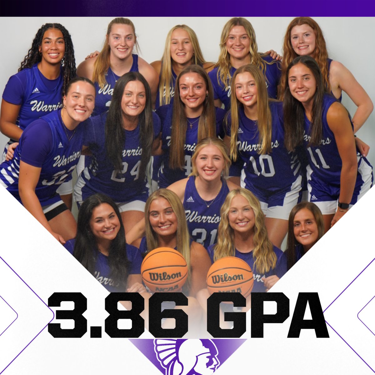 As we start second semester today, no better time to celebrate this crew for their excellence in the fall🤩 

Fall semester team GPA was a 3.86‼️ 

9 with 4.0’s‼️🤓📚

#WarriorFam #GraduateChampions