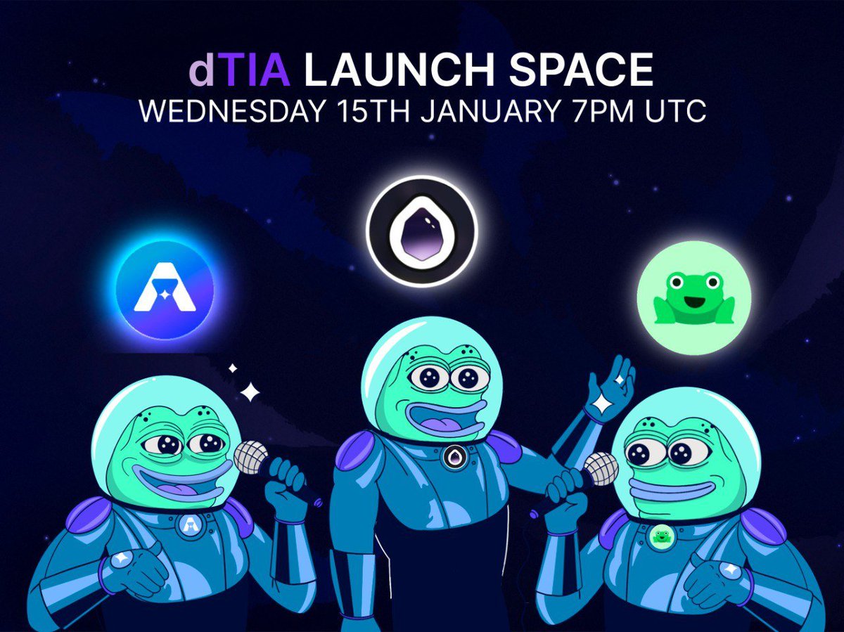 astroport_fi's tweet photo. ✦ REMINDER: Upcoming $dTIA Launch Space ✦

Join us this Wednesday as we talk integration, Droplets, and more!

✦ DATE: Jan 15 2025
✦ TIME: 19:00 (7pm) UTC
✦ SPEAKERS: @astroport_fi, @dropdotmoney, @leap_wallet

✦ Set Reminder 👇
https://t.co/DXJjLRegSO https://t.co/1MUnJUlo5J