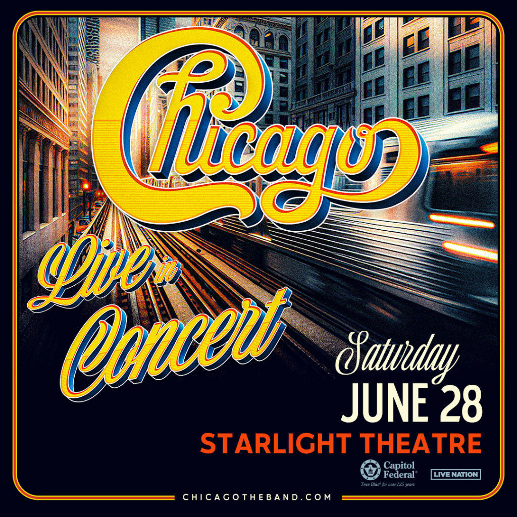 🎤 Concert Announcement! 🎤

<a href="/chicagotheband/">Chicago, the band</a> is coming to <a href="/KCStarlight/">Starlight</a> on June 28th! Tickets for the show go on sale this Friday at 10am.