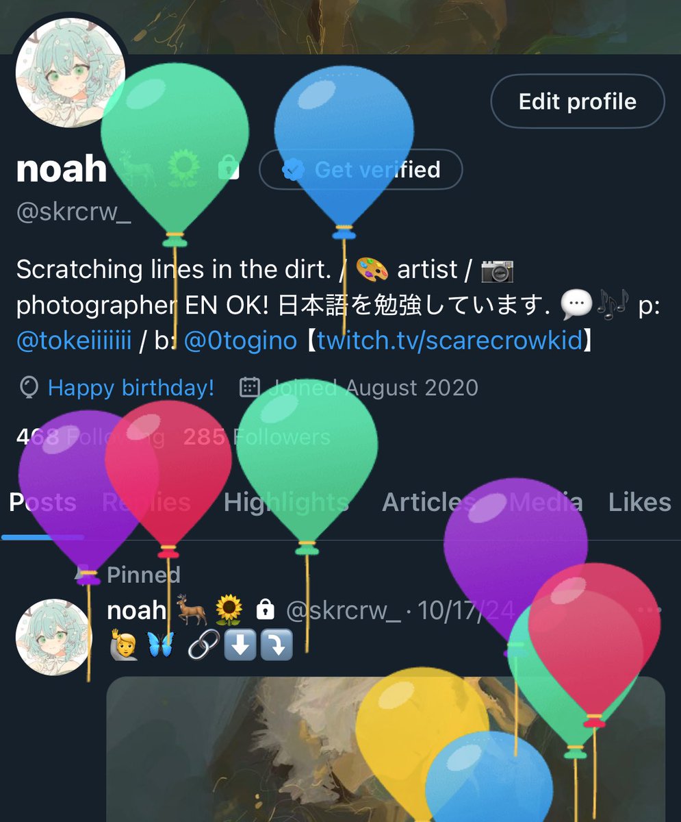 noah 🦌🌻 tweet media