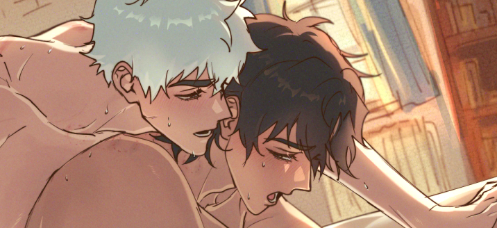 ssuan_le's tweet photo. Thank you @Rulo997 for your @SGDLRaction prompt to draw this scene from Chapter 7 of "You really keep it on the straight and narrow" by @ToastofEden!

🔞link in reply below https://t.co/CKD2LlGHHj
