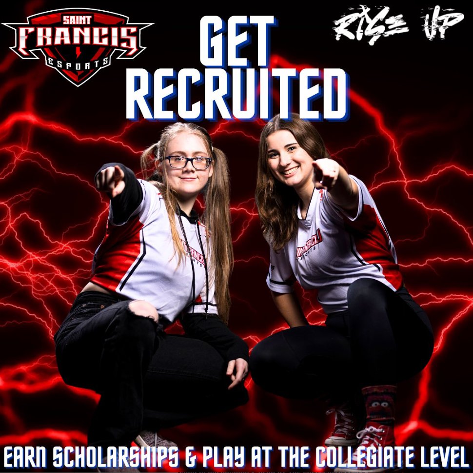 Ready to level up your gaming and play at the collegiate level? Click the link in bio &amp; get recruited now! Your scholarship offer is just a few clicks away 🎮⚡️