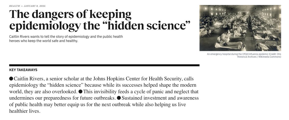 Kevin Dickinson (@kevinrdickinson) on Twitter photo States are passing anti-vax laws despite vaccines saving an estimated 150 million children's lives over the last 50 years.
One of several reasons we can't afford to keep epidemiology the "hidden science." I spoke with Caitlin Rivers (<a href="/cmyeaton/">Caitlin Rivers</a>) to learn about ending the cycle. States are passing anti-vax laws despite vaccines saving an estimated 150 million children's lives over the last 50 years.
One of several reasons we can't afford to keep epidemiology the "hidden science." I spoke with Caitlin Rivers (<a href="/cmyeaton/">Caitlin Rivers</a>) to learn about ending the cycle.
