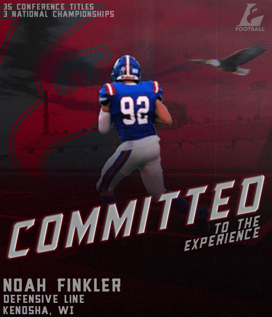 Extremely Blessed to announce my commitment to further my academic and athletic career at UW-La Crosse! Thankful for God, my family, all my coaches, and my teammates who have helped me get to this starting point! 🦅🦅🦅
<a href="/UWLCoachJanus/">Matt Janus</a> <a href="/CoachCollicott/">Mitch Collicott</a> <a href="/UWLEagleFB/">UW-La Crosse Football</a> <a href="/TremperFB/">Tremper Trojans Football</a>