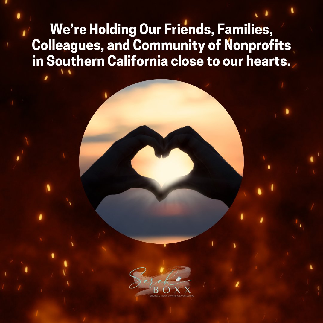 We’re Holding Our Friends, Families, Colleagues, and Community of Nonprofits in Southern California close to our hearts.

bit.ly/49uxYUD

#nonprofit #SoCa #CaliforniaWildfire #hope #PrayersForCalifornia