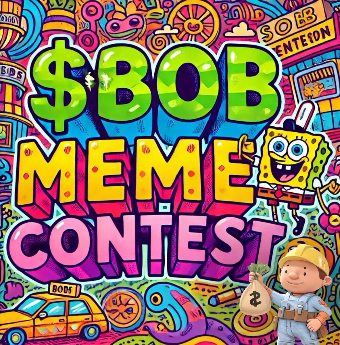 BOB_STX's tweet photo. $BOB MEME CONTEST ALERT‼️‼️  📢
Create a 🔥 $BOB-themed MEME

1ST PRIZE:
👉 25K $BOB
👉1k @roocoinbtc Roons
👉Name and PFP Immortalized in next $BOB Rap

2ND PRIZE:
👉10K $BOB
👉1k Roons

3RD PRIZE:
👉5k $BOB
👉1k Roons

RULES ‼️
👉 All entries must be posted on your timeline than attached under this post.
👉 Tag @BOB_STX 
👉Participants must like, retweet, and tag 1 friend for entry to be valid

CONTEST STARTS NOW AND ENDS ON 16TH 
$BOB or Bust. 🫡