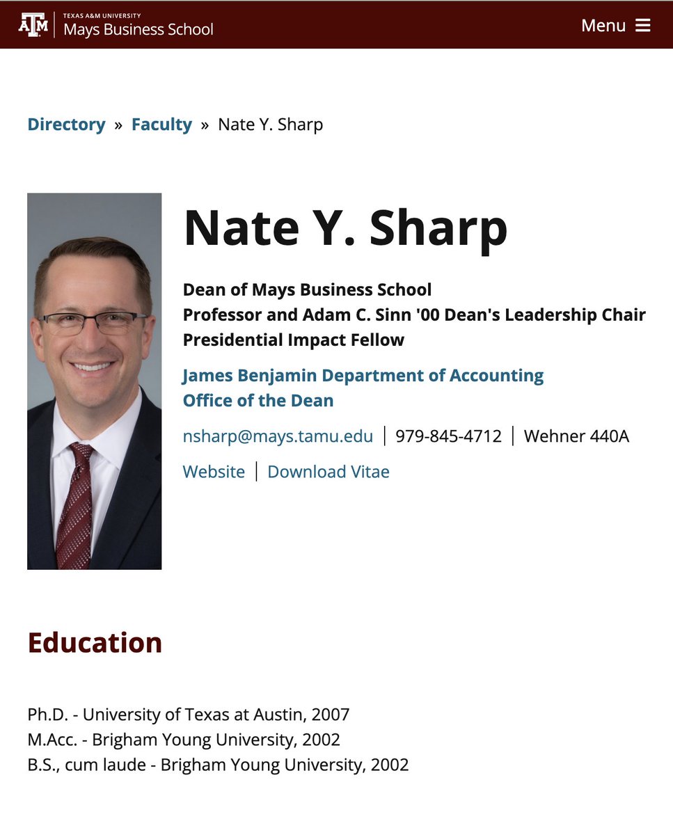 christopherrufo's tweet photo. This is Nate Sharp, the @TAMU dean whose department is sponsoring a trip to a DEI conference that prohibits whites and Asians from attending. In his application for the job, Sharp declared his "unwavering commitment" to DEI. He is now breaking the law to support it. https://t.co/FLlrygN4jl