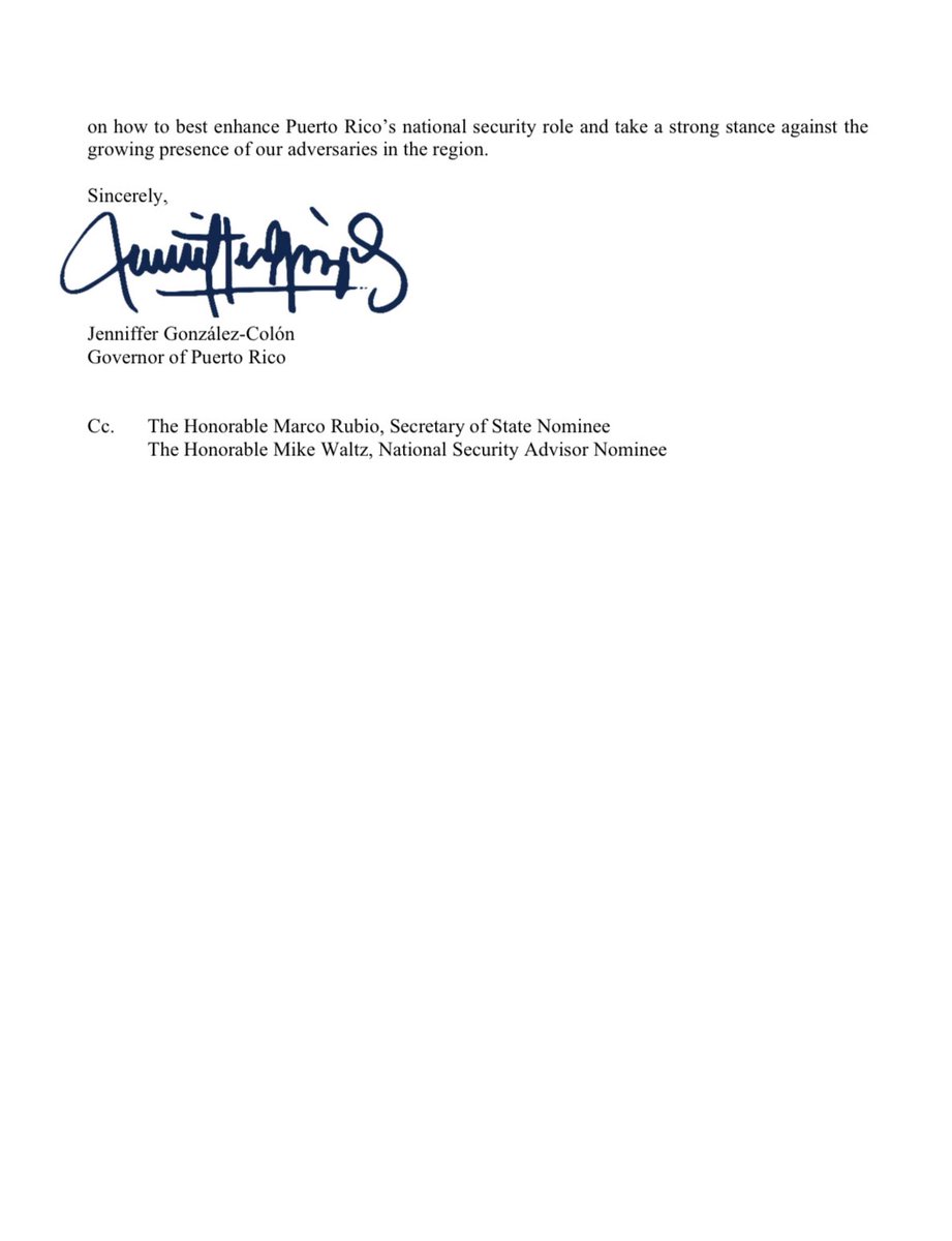 Venezuelan dictator Nicolás Maduro called for an invasion of Puerto Rico, an open threat to the United States and our national security. I sent a letter to President <a href="/realDonaldTrump/">Donald J. Trump</a>, trusting his administration will swiftly respond and make clear to the Maduro narco-regime that