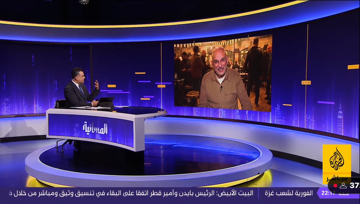 hamzaashraf12's tweet photo. أول لقاء مباشر مع الفنان السوري جمال سليمان فور عودته إلى دمشق بعد 13 عام.. 
مع المذيع أحمد طه 
@AhmedTahaAJ 
@MJamalsulaiman https://t.co/MFW7Oc3a6d