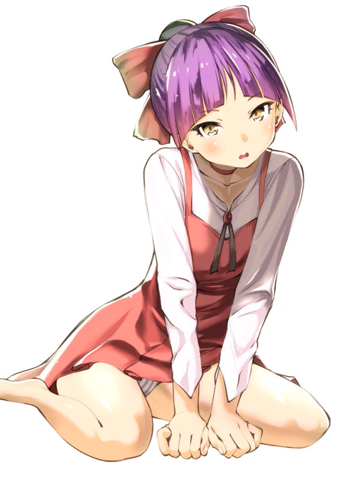 今日の過去絵は、ねこ娘です。縦のシマ…かな。 