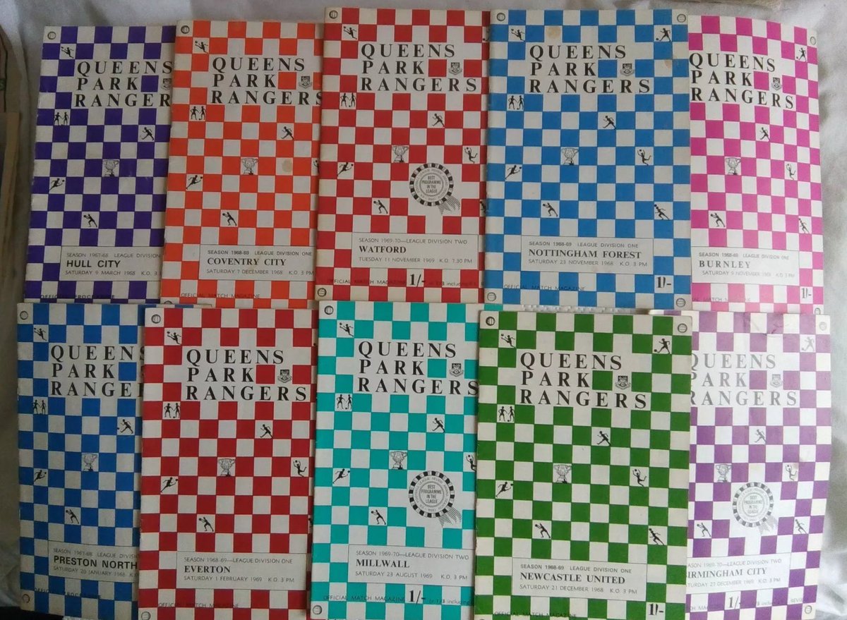 Retro retake QPR 3rd kit inspired by vintage programmes cover design. #QPR #design #shirts