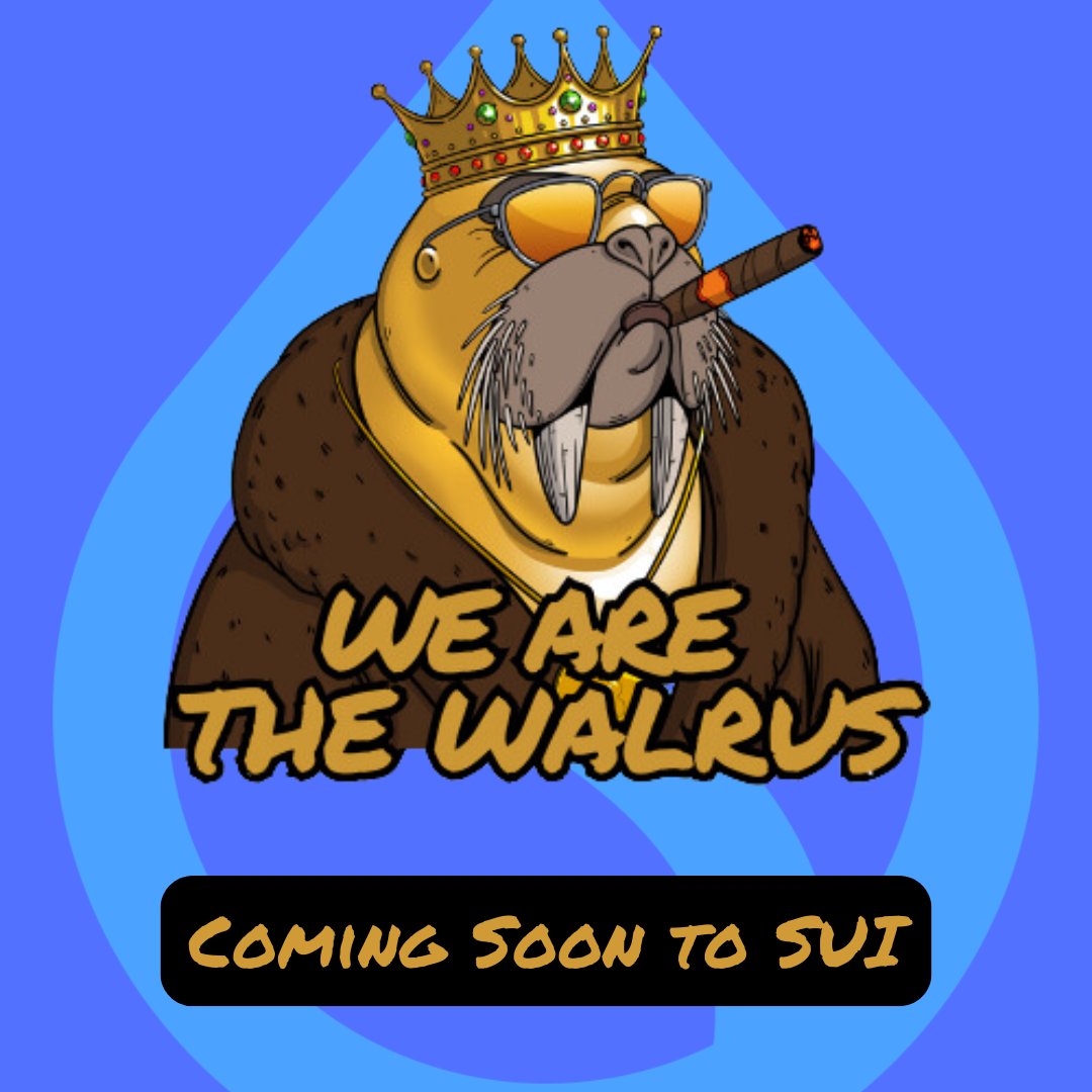 📢 WHITELIST GIVEAWAY📢

We Are The Walrus is coming to <a href="/SuiNetwork/">Sui</a>!
Mint is coming soon on <a href="/tradeportxyz/">TradePort</a> 
Be the first to win a spot on our WL
All you need to do is 👇 Easy Peasy!! 

1. Like and Retweet

2. Follow:
<a href="/WATwalrus/">We are the Walrus</a> 
<a href="/CryptoWiseGuys/">CryptoWiseGuys</a> 
<a href="/TheSuiLegend/">Sui Legend</a> 

10 Whitelist spots