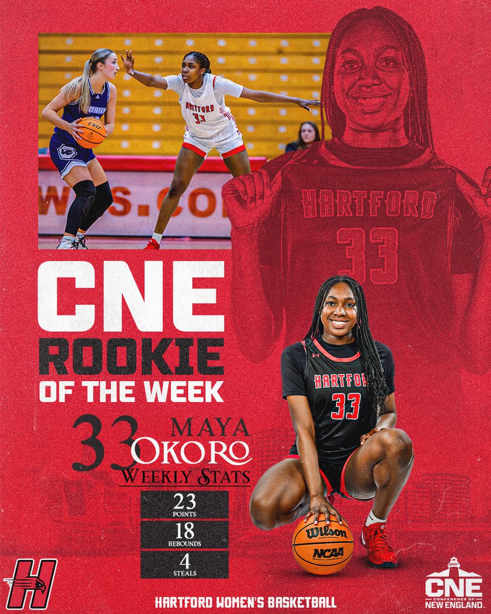 Maya Okoro is the CNE Rookie of the Week! 

#HawkPride