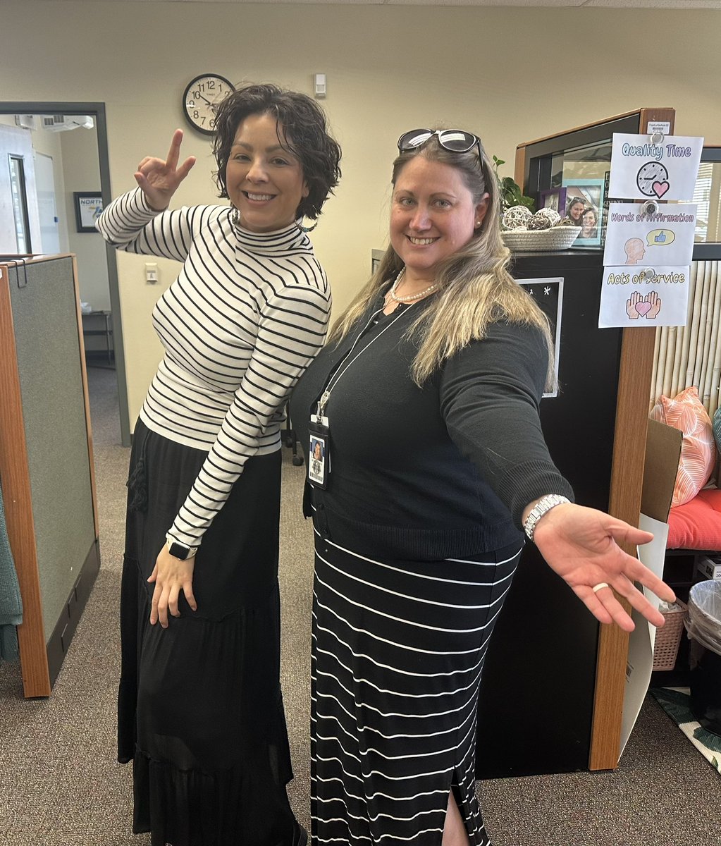 When you and your work partner @LauraDougan210 are in sync and show up to work matching! #matchingmonday  <a href="/ContinuousNisd/">NISD Office of Continuous Improvement</a>