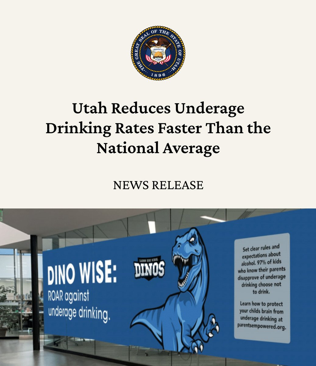 In 2024, the Parents Empowered campaign, led by <a href="/UtahABS/">UT Dept of Alcoholic Beverage Services</a>, reached 1.1 million Utahns, contributing to a 60% decrease in lifetime underage drinking. We're outpacing the national average and building momentum for even bigger wins in 2025! Together, we’re protecting our youth and