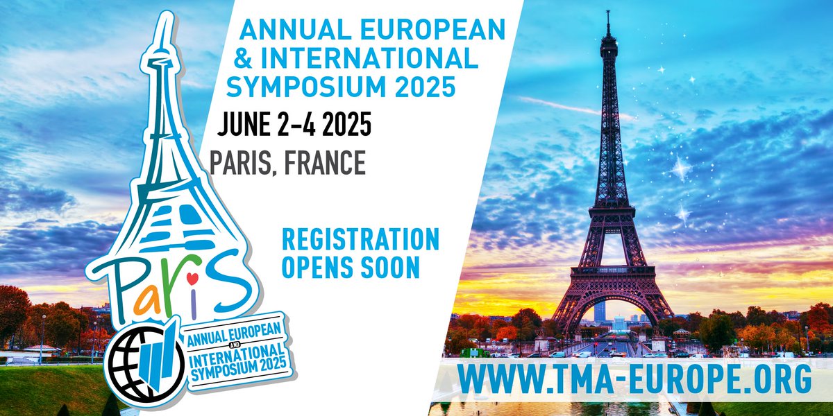 Save the date for the 2025 TMA Global International Symposium &amp; TMA Europe Annual European at the Pullman Paris Tour Eiffel, June 2-4! This event is a go-to destination. Expect cutting-edge industry insights, high-value case studies, and unique networking. tma-europe.org