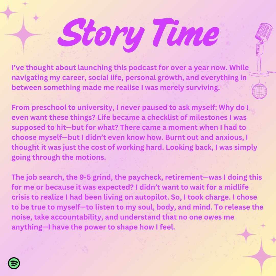 KamakshiG_11's tweet photo. #podcastcommunity I am so excited to announce my podcast BeingU. First episode is out! Exclusively on @Spotify Here’s a little story time, if you resonate with this then give it a listen. This is OUR journey ✨ #Podcasting #Spotify #spotifypodcast #beingU #newpodcast https://t.co/1ex0rE5tAb