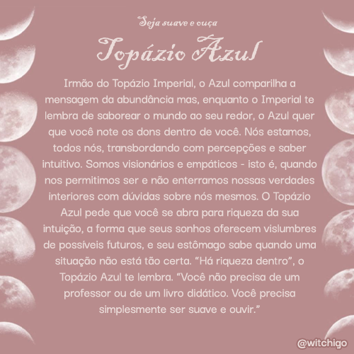 witchigo's tweet photo. 🌕 Topázio Azul https://t.co/3ywIR2FewF