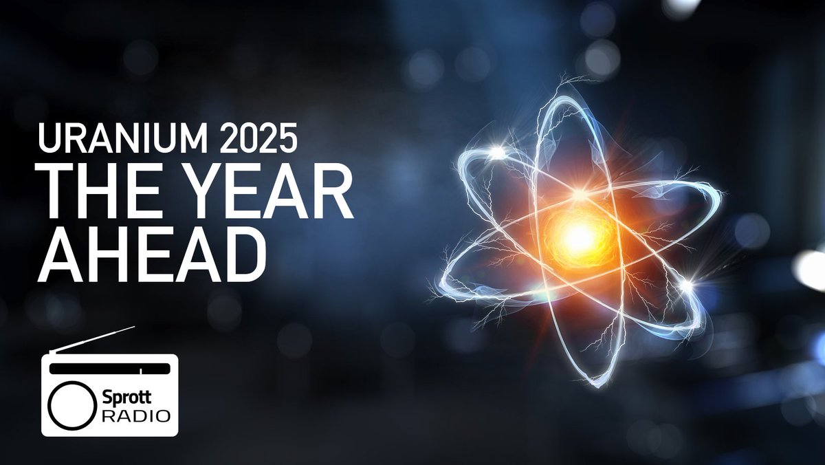 sprott's tweet image. There’s certainly no shortage of things that will factor into the #uranium market in 2025. A new U.S. administration, nuclear-powered #AI data centers and challenging geopolitics, to name but a few. Per Jander and John Ciampaglia join host Ed Coyne to break it down and share…