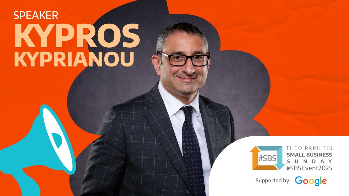 Thanks to <a href="/kypros13/">kypros kyprianou</a>, CEO of the Theo Paphitis Retail Group and friend of #SBS, who will once again open the show for us!  Thanks Kypros! #SBSWinnershour #SBSEvent2025