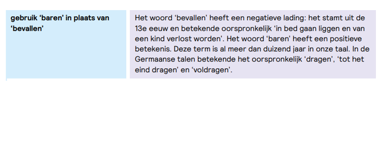 CorCornelissen's tweet photo. De 'taalkundigen' v. @WOMENInc verordonneren om niet meer 't woord #bevallen te gebruiken. 
Te negatief. ⬇️

#Baren is wel positief.

Dat #baart mij wel zorgen ... https://t.co/AgleCElWkM