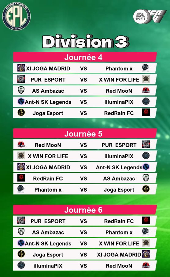 Corentin Maillet (@corentinmaille8) on Twitter photo Soirée EPL mercredi on ce doit de gagner les 3 matchs après les 3 nuls de la semaine dernière forza red moon <a href="/redmoonisback/">ReD Moon</a> <a href="/Luneo62/">🌴🇯🇲🌴RM Luneo🌴🇯🇲🌴</a> <a href="/EProLeague11v11/">EPro League</a> Soirée EPL mercredi on ce doit de gagner les 3 matchs après les 3 nuls de la semaine dernière forza red moon <a href="/redmoonisback/">ReD Moon</a> <a href="/Luneo62/">🌴🇯🇲🌴RM Luneo🌴🇯🇲🌴</a> <a href="/EProLeague11v11/">EPro League</a>