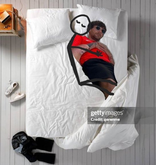 louist91otter's tweet photo. everyone draw how u sleep at night this is me https://t.co/vY5YkbO2k8