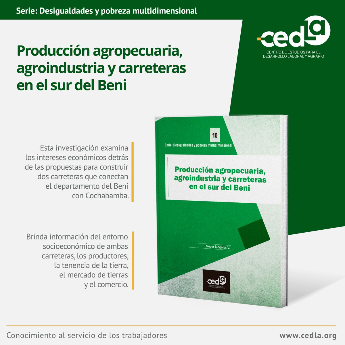 cedlabo's tweet photo. #CEDLA #Deliberando #Anuario2024
Producción agropecuaria, agroindustria y carreteras en el sur del Beni.
Conoce más en nuestra publicación: https://t.co/9Q8ZT7OS8u https://t.co/b62aa6NIpA