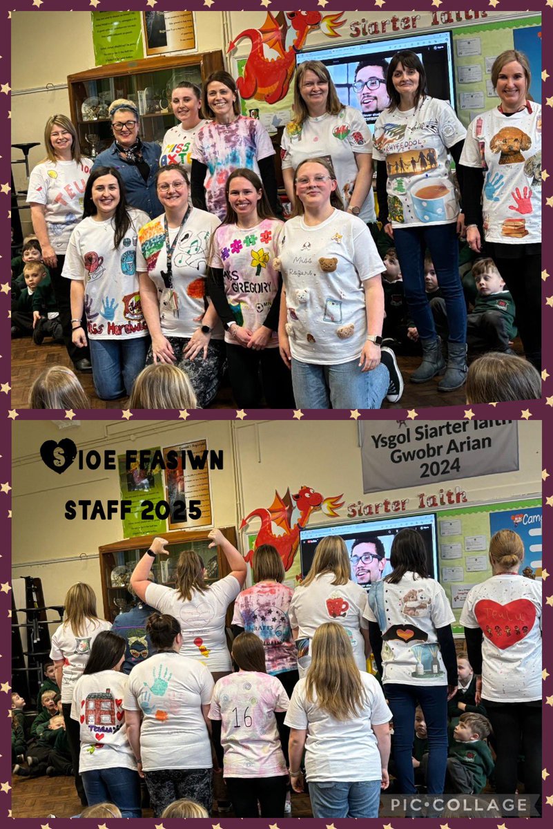 yggcwmnedd's tweet photo. Sioe Ffasiwn staff i ysbrydoliโr plant ar ddechrau ein thema newydd Rhyfeddol fi / Staff put on a fashion show this pm showcasing items of clothing they made to inspire children at the beginning of our new theme Magnificent Me #unigryw #unique #differentisgood https://t.co/VQMRv6hAeo